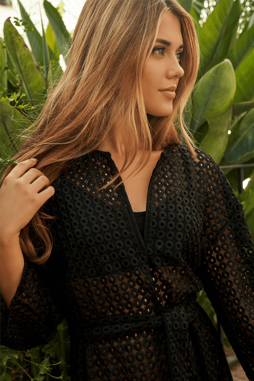 ella&il Kjoler & jumpsuits Liliana Crochet Dress Black