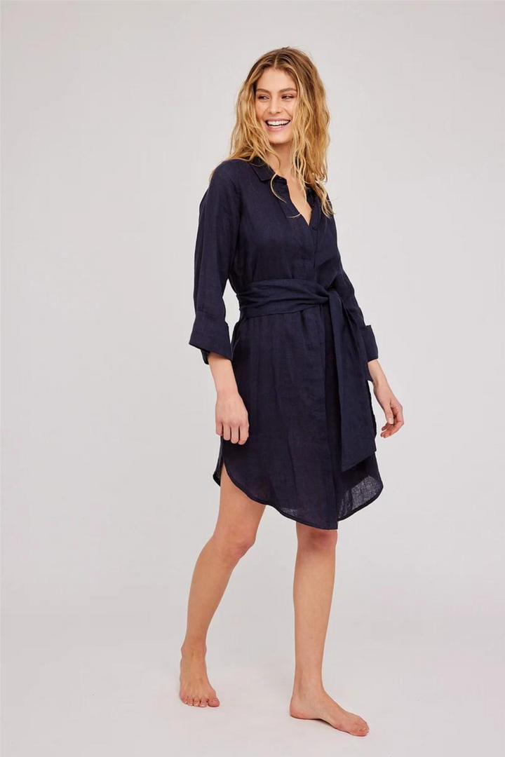 ella&il Kjoler & jumpsuits XS Litania Linen Dress White