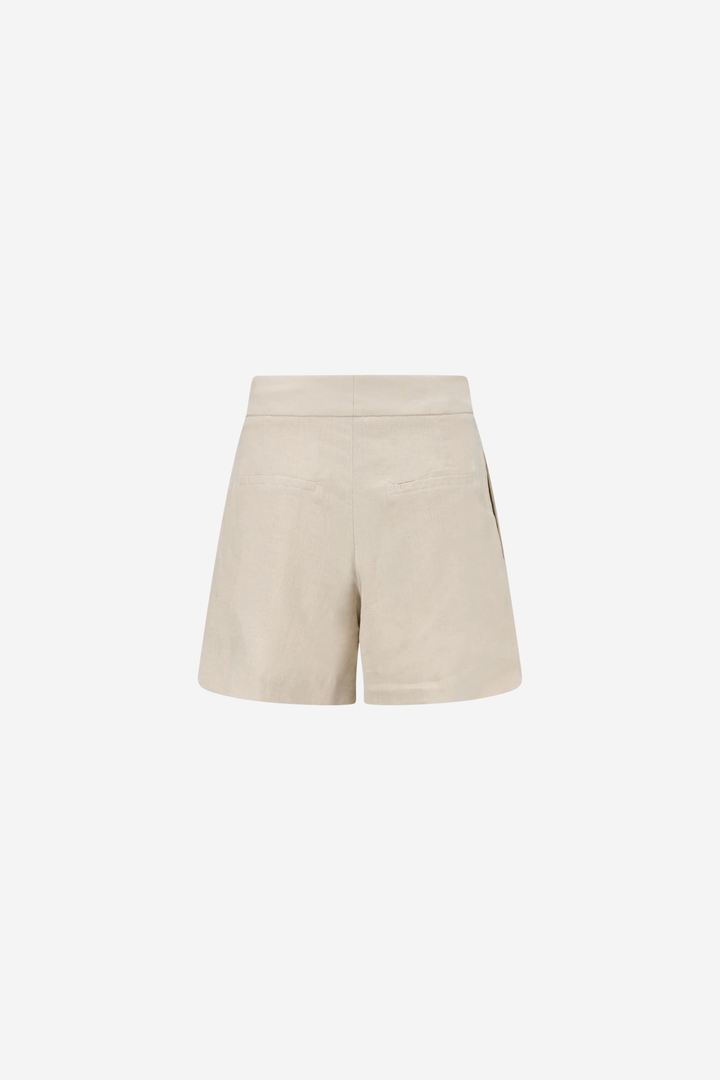 ella&il Shorts Freya Solid Linen Shorts Beige Melange