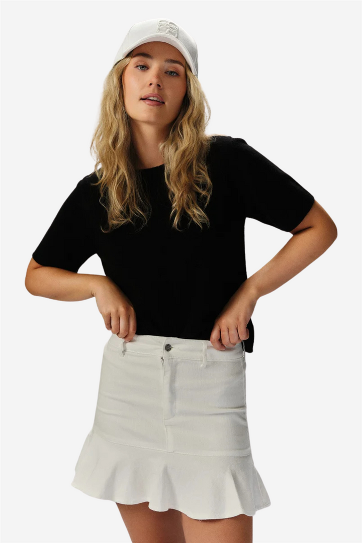 ella&il Skjørt Alessi White Denim Skirt White Denim