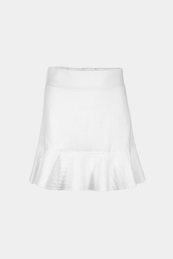 Ella & il Skjørt Alessia Linen Skirt White