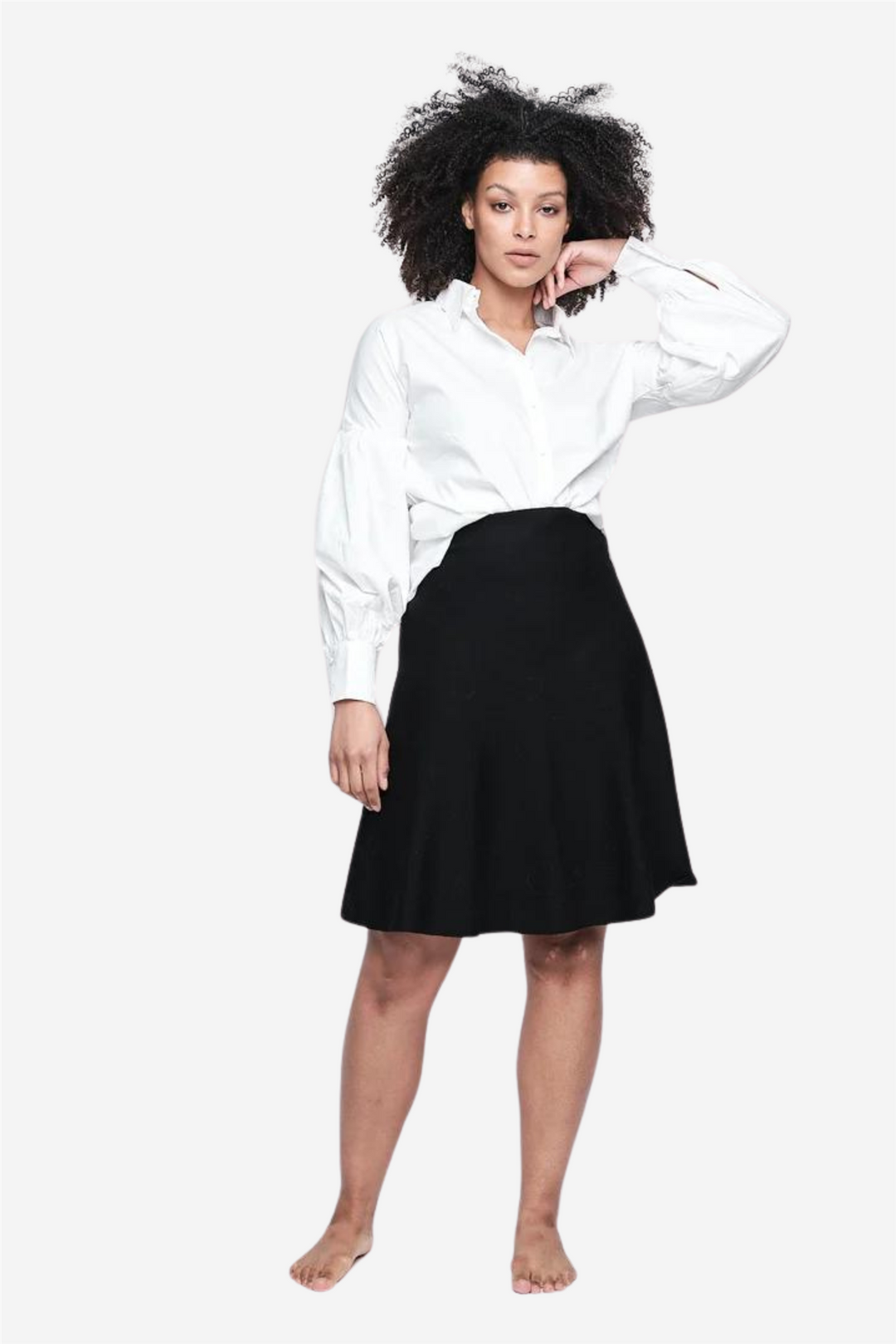 ella&il Skjørt Darja Merino Skirt  Dark Brown Melange