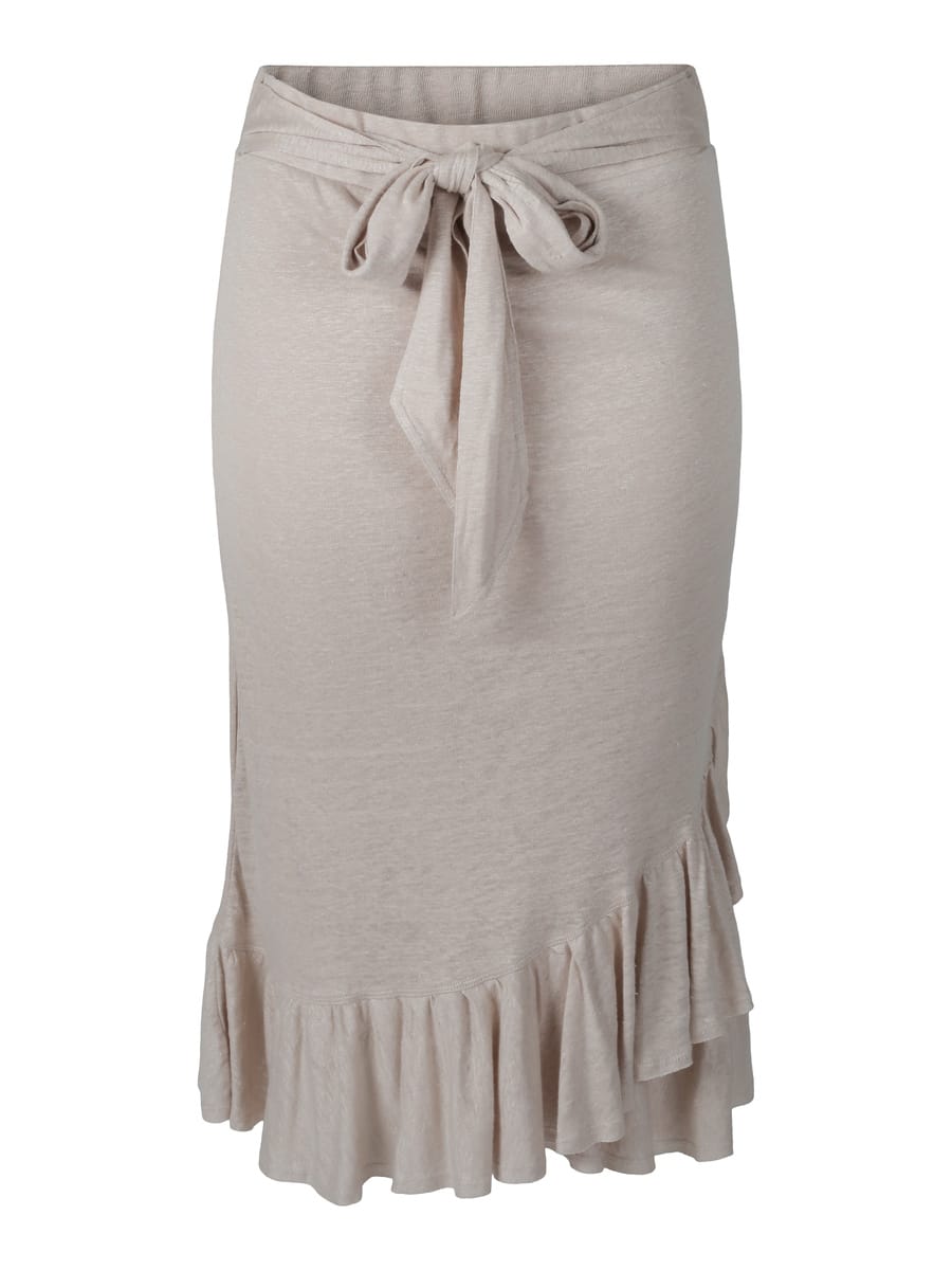 ella&amp;il Skjørt Jae Linen Skirt Beige