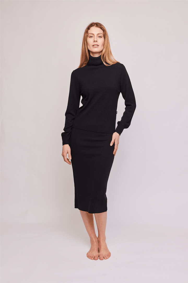 Ella & il Skjørt Skyler Merino Skirt Grey Melange