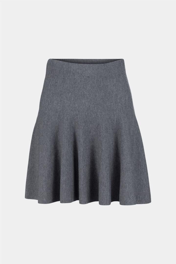 Ella & il Skjørt Triny Merino Skirt Grey Melange