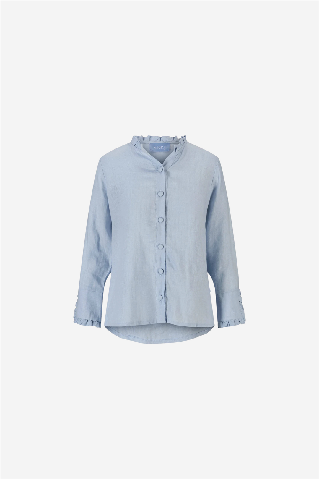 ella&il Skjorte Clarion Linen Shirt Kentucky Blue