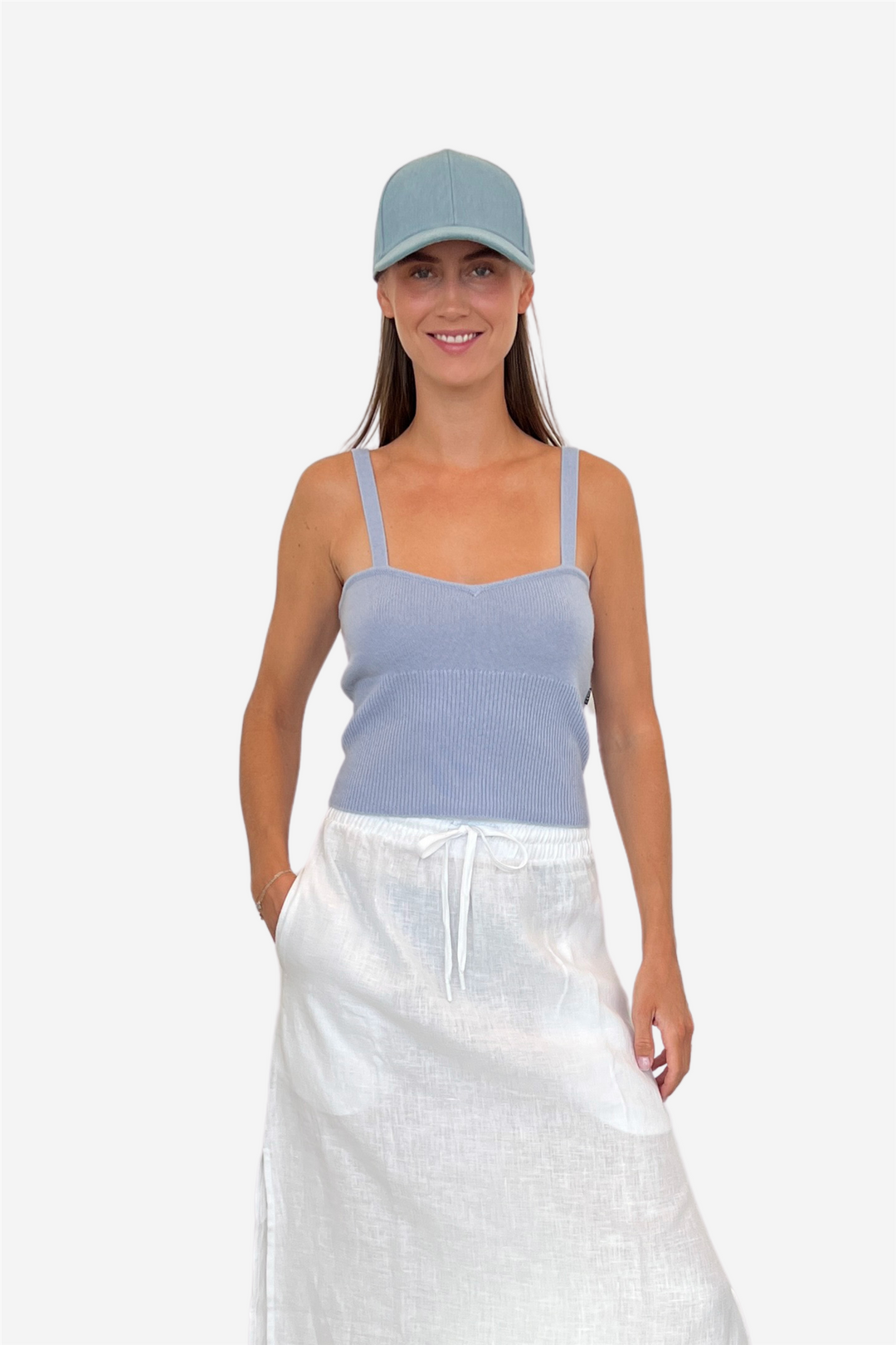 ella&il Tilbehør Julie Denim Cap Light Blue