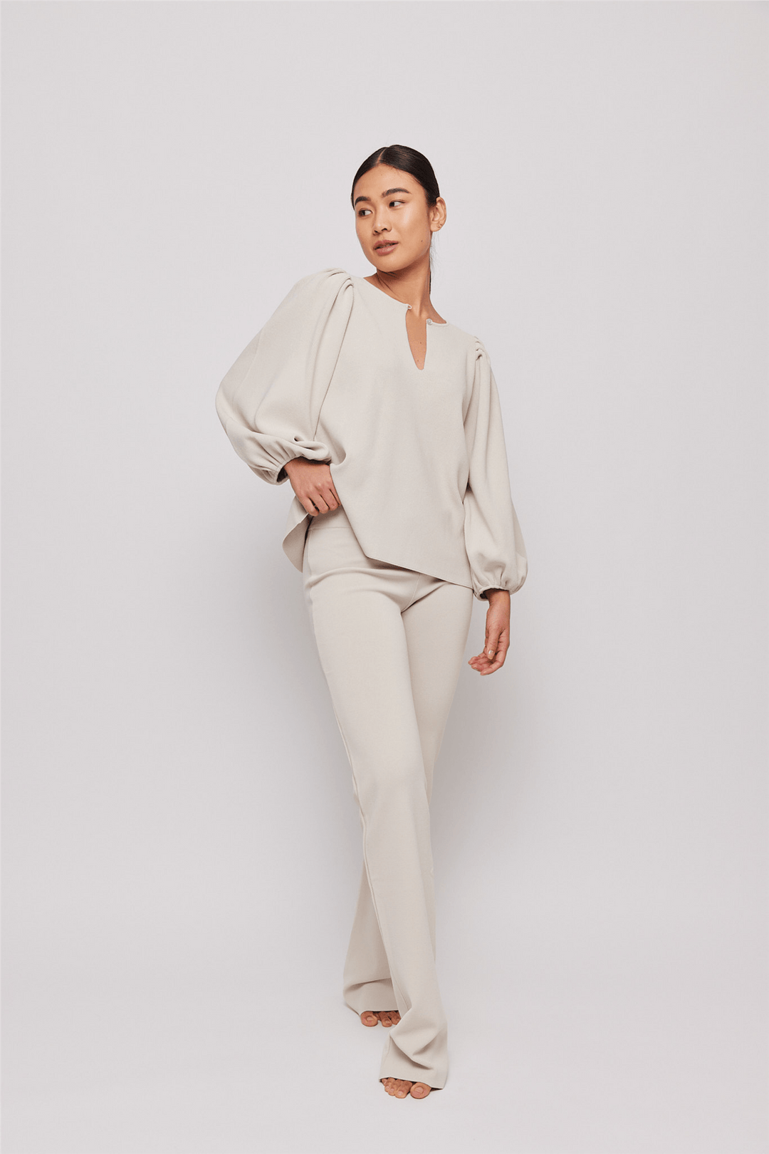 Ella & il Topper & t-skjorter Allie Ray Top Beige