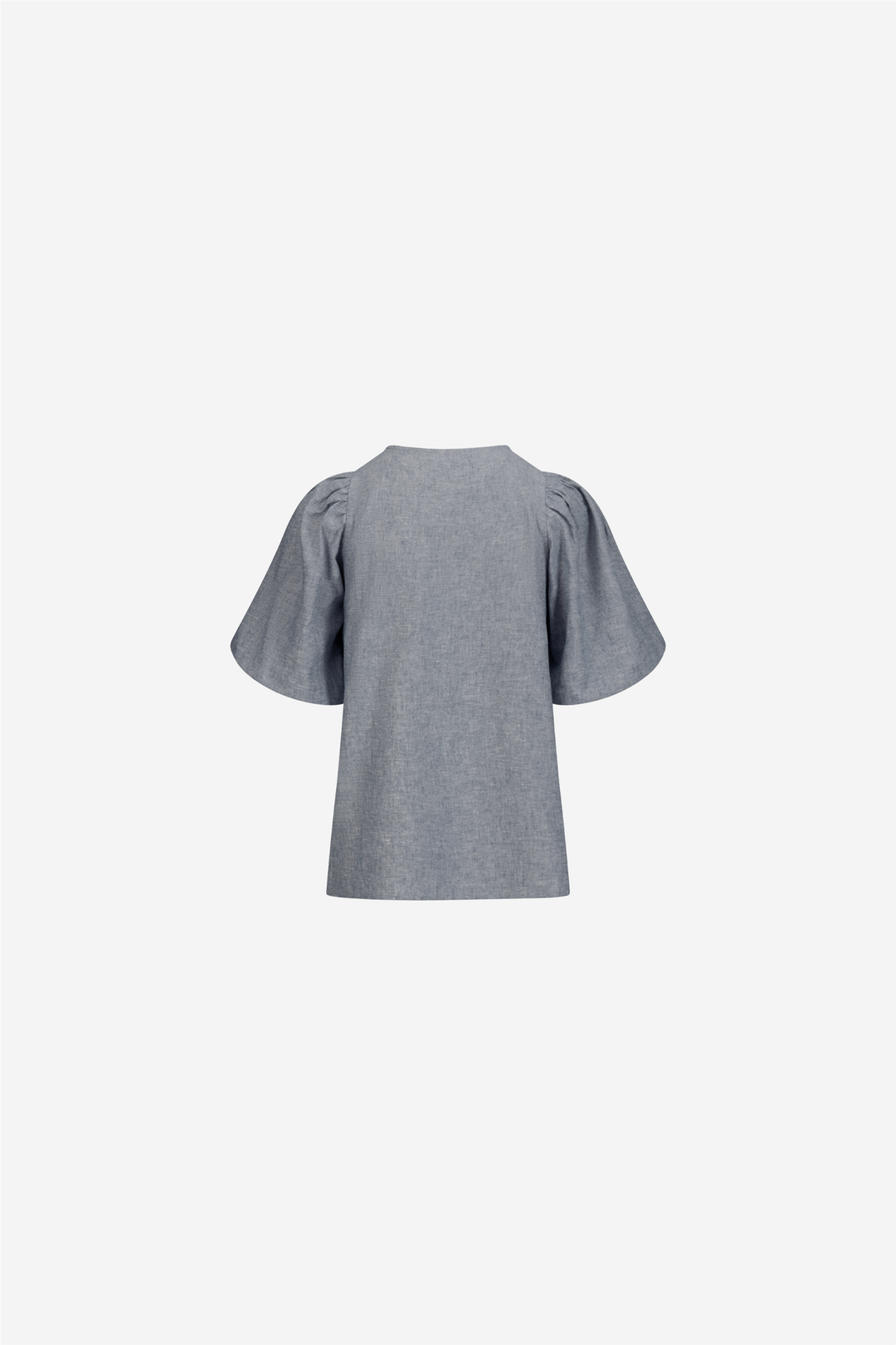 ella&il Topper & t-skjorter Anna Linen Top Denim Blue