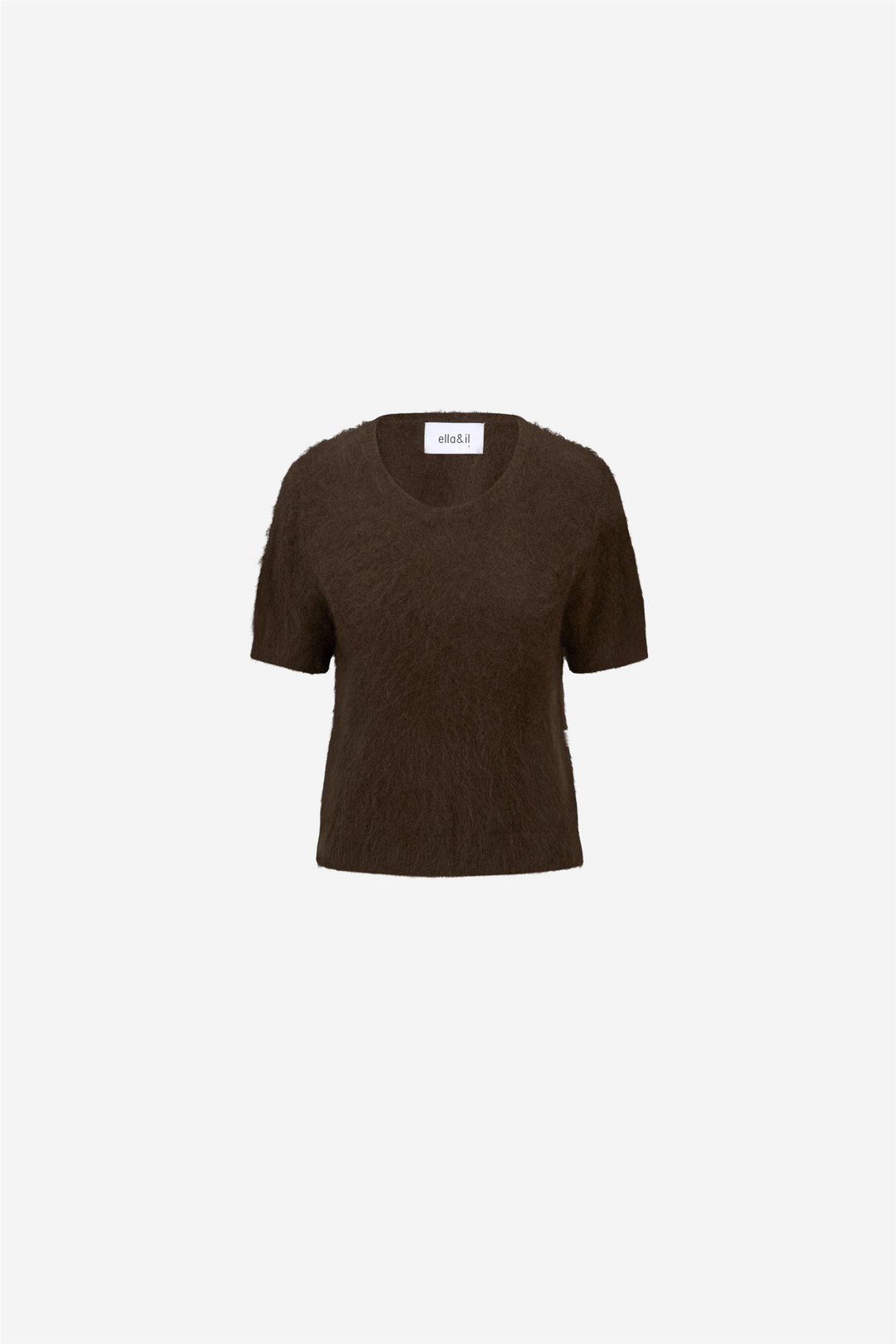 ella&il Topper & t-skjorter Emmy Brushed Tee Brown