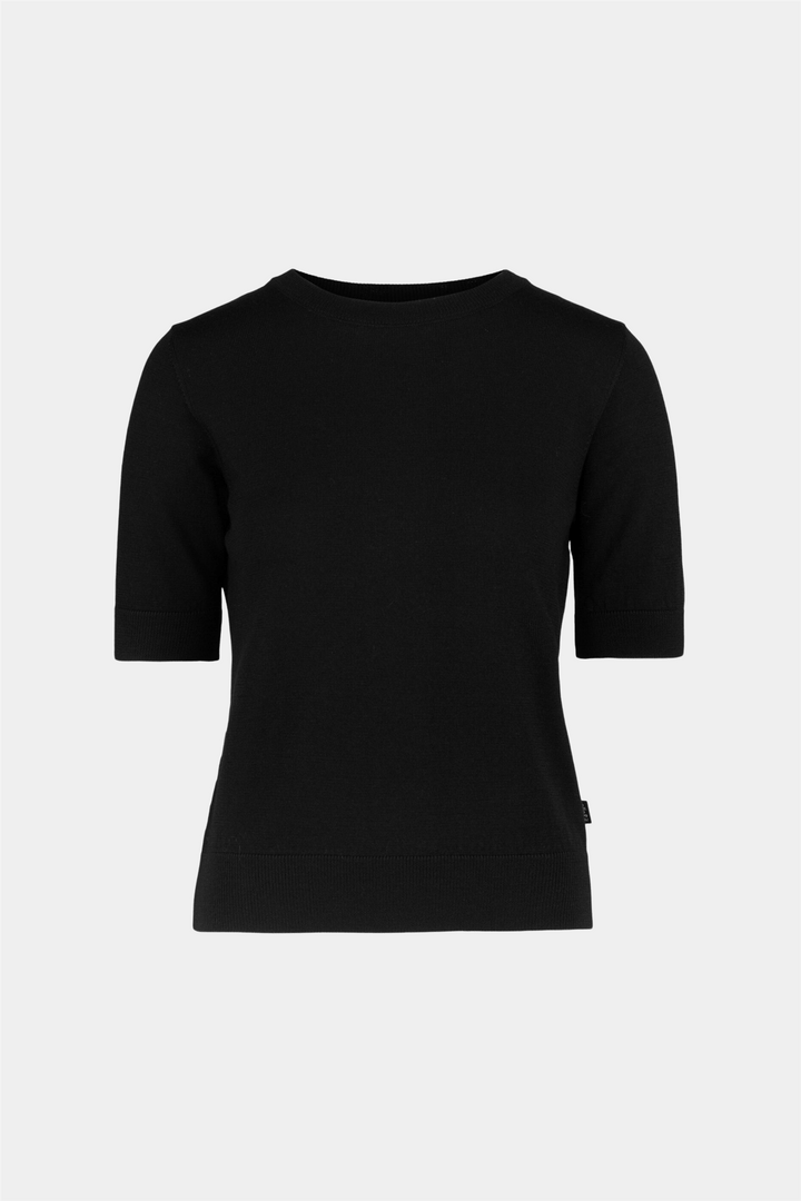 Ella & il Topper & t-skjorter Emmy Merino Top Black
