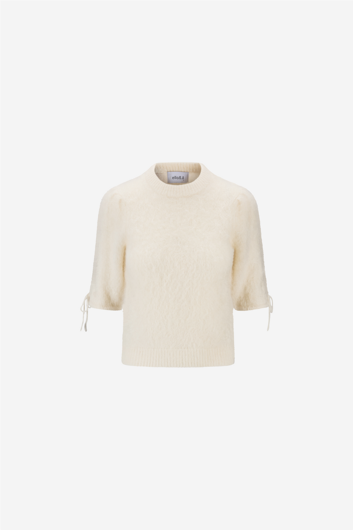 ella&il Topper & t-skjorter Eve Chunky Tee Bright White