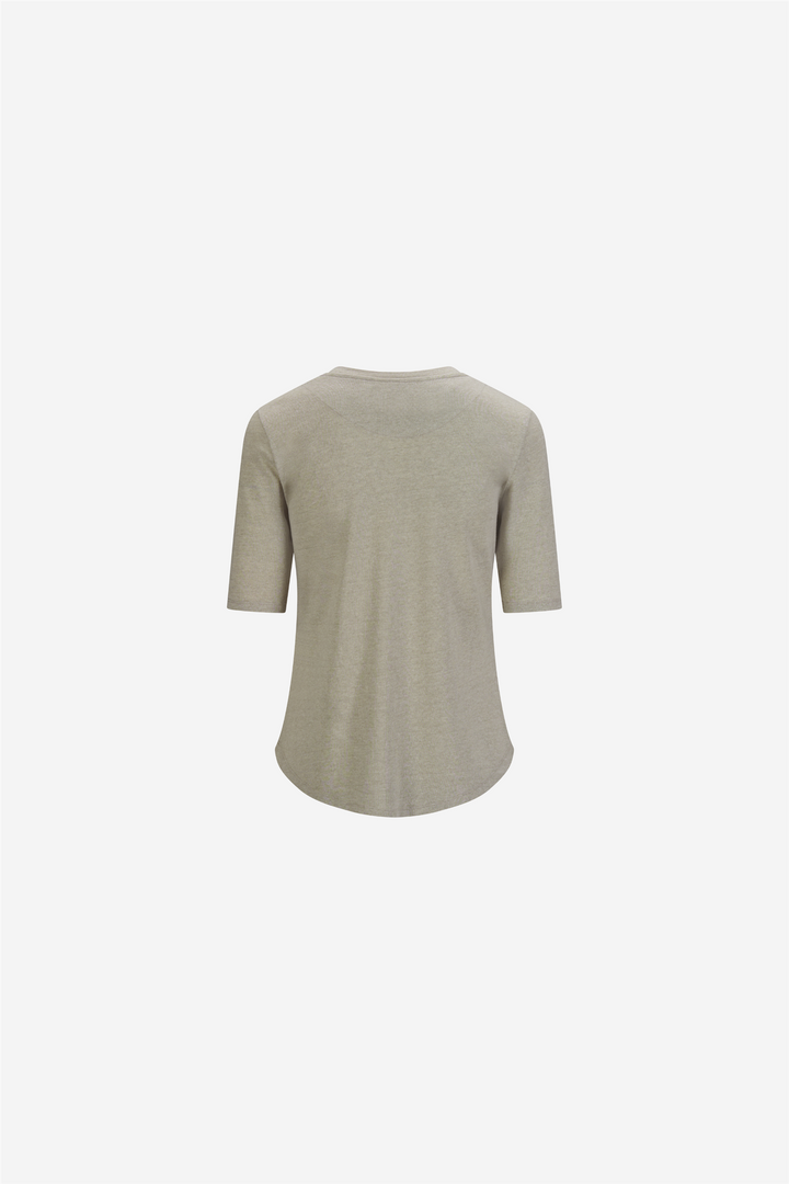 ella&il Topper & t-skjorter Karina Linen Tee Sand