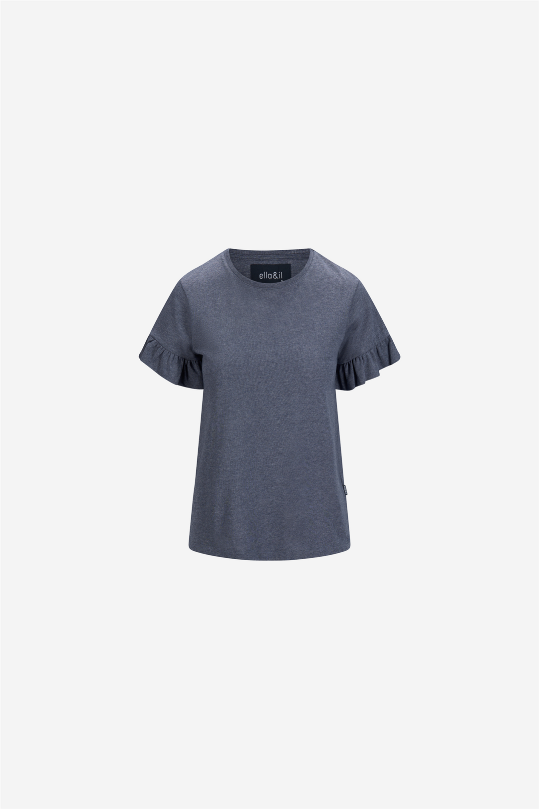 ella&il Topper & t-skjorter Lara Linen Tee Denim Blue