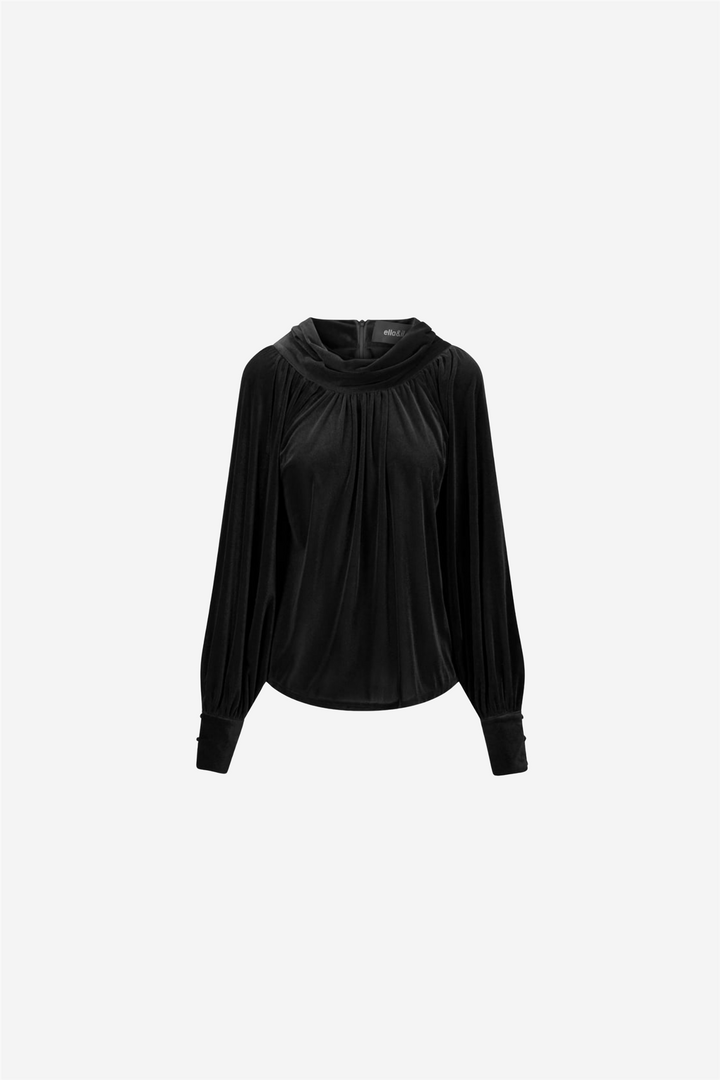 ella&il Topper & t-skjorter Lill Velour Top Black