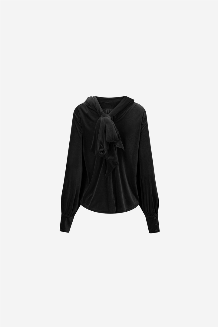 ella&il Topper & t-skjorter Lill Velour Top Black