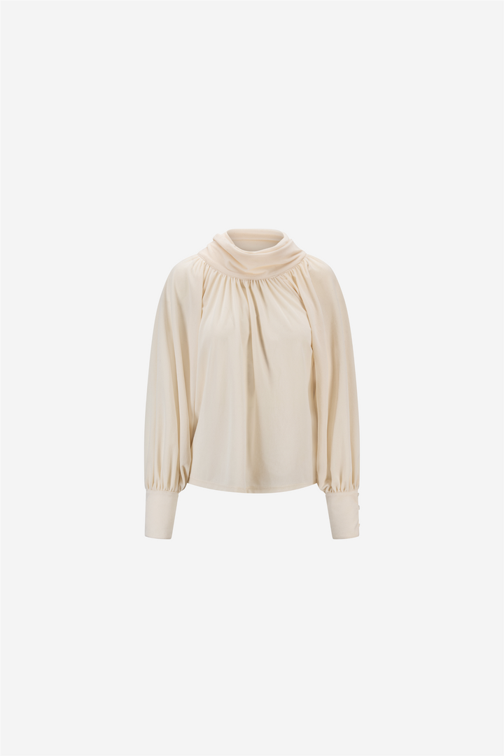 ella&il Topper & t-skjorter Lill Velour Top White