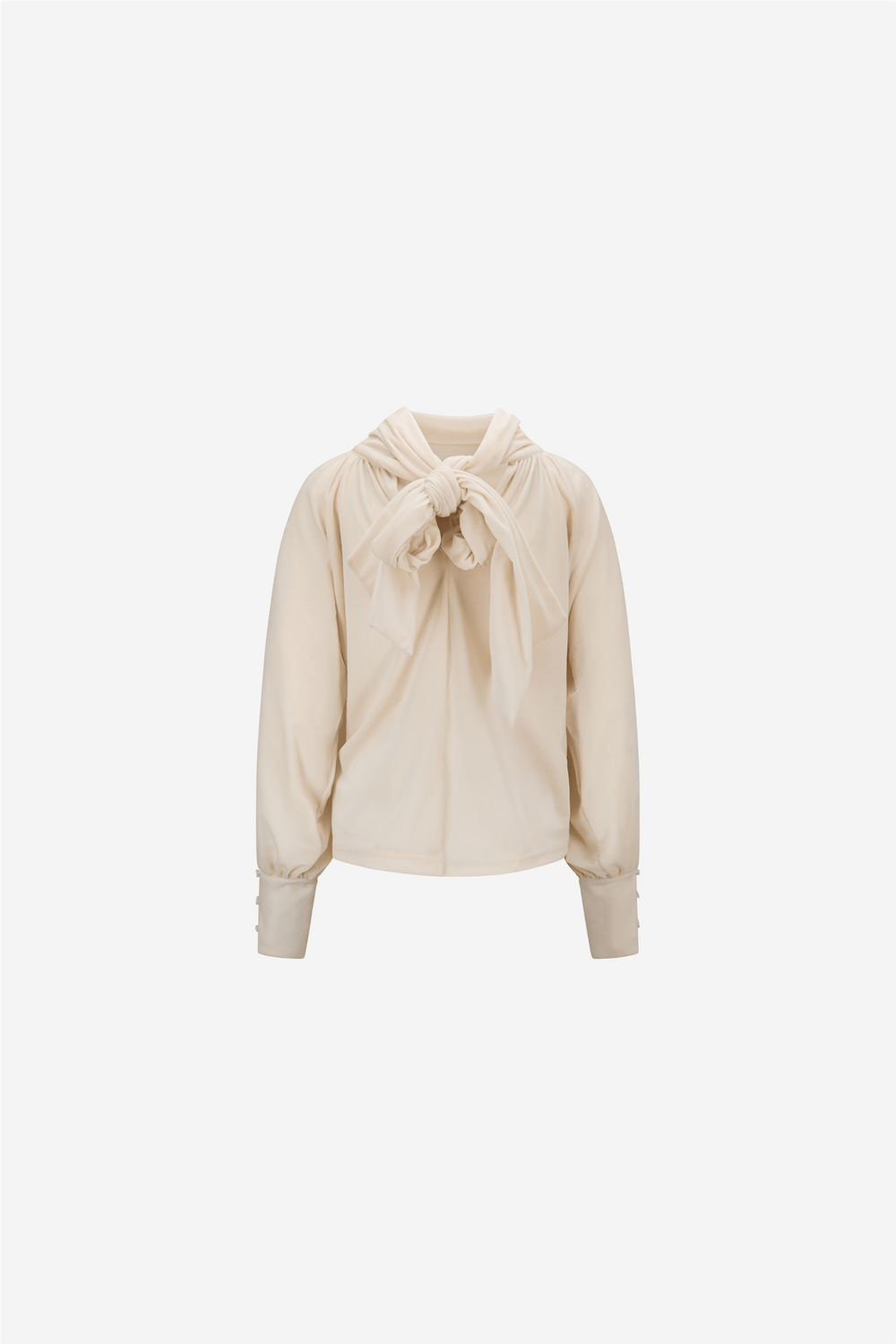 ella&il Topper & t-skjorter Lill Velour Top White