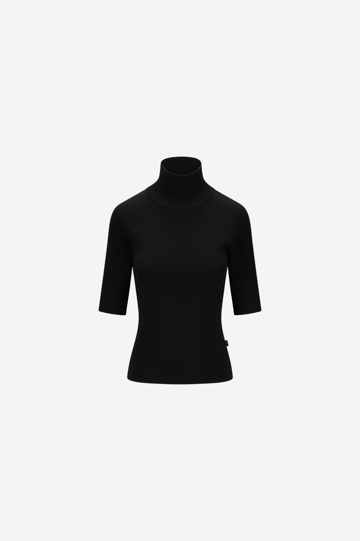 ella&il Topper & t-skjorter Melly Merino Tee Black