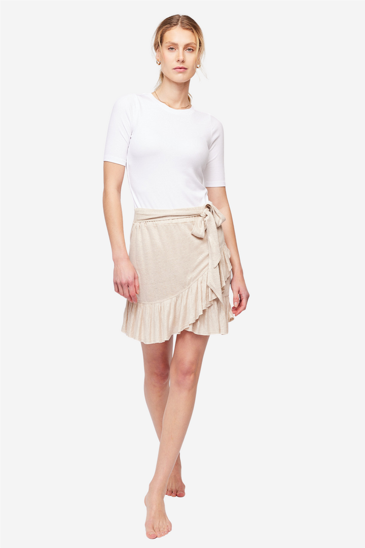 ella&il Topper & t-skjorter Sina Rib Tee White