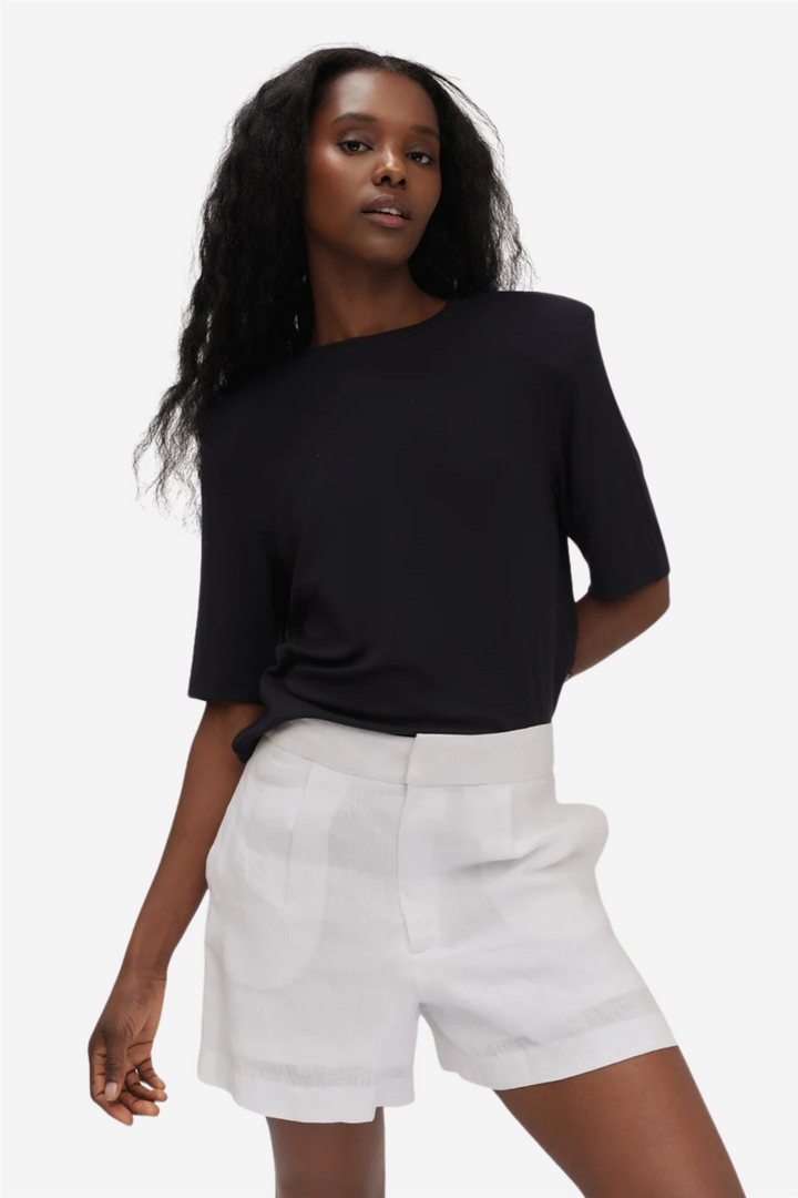 ella&il Topper & t-skjorter Sonia Rib Tee Navy