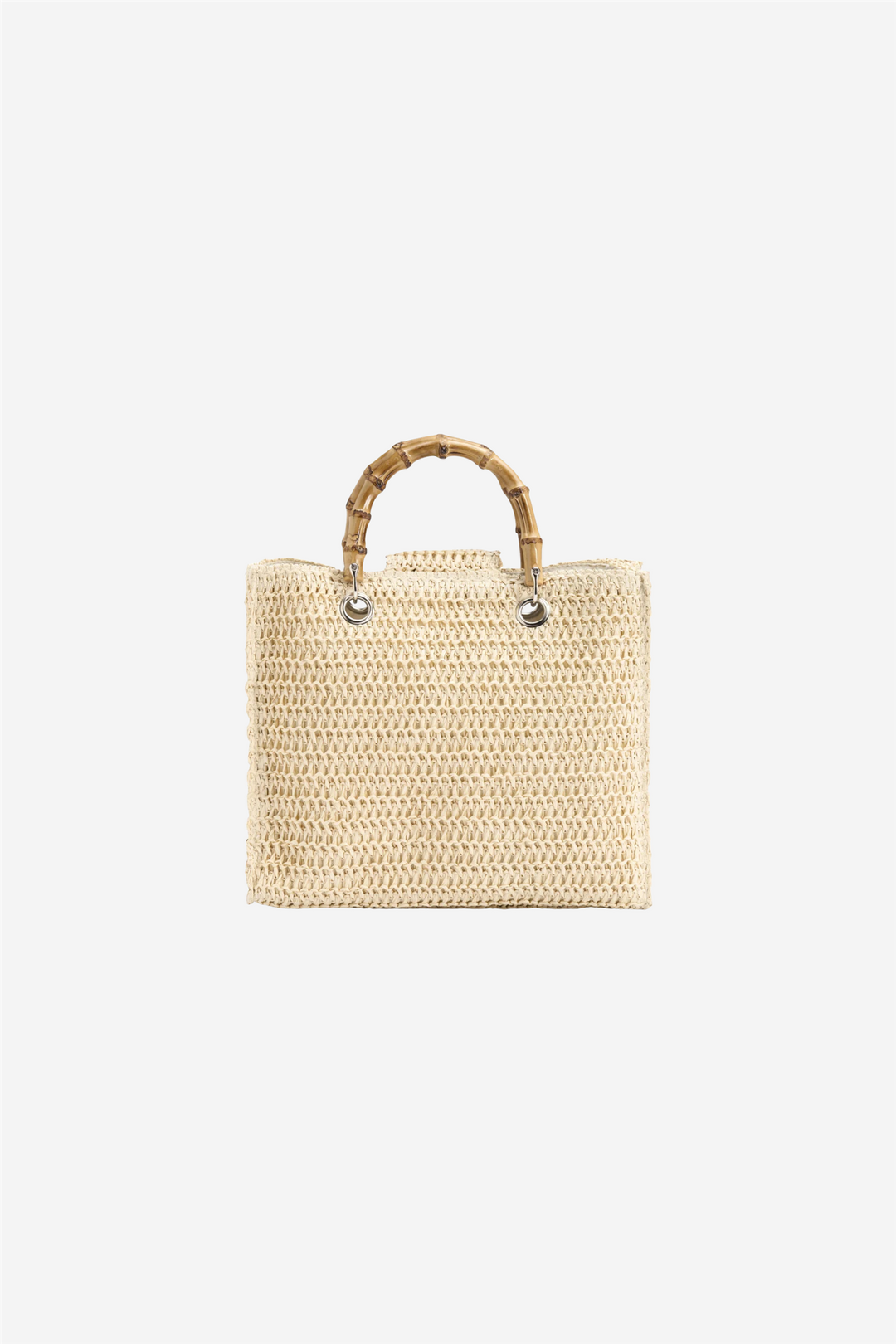 ella&il Vesker Evelyn Straw Bag Beige