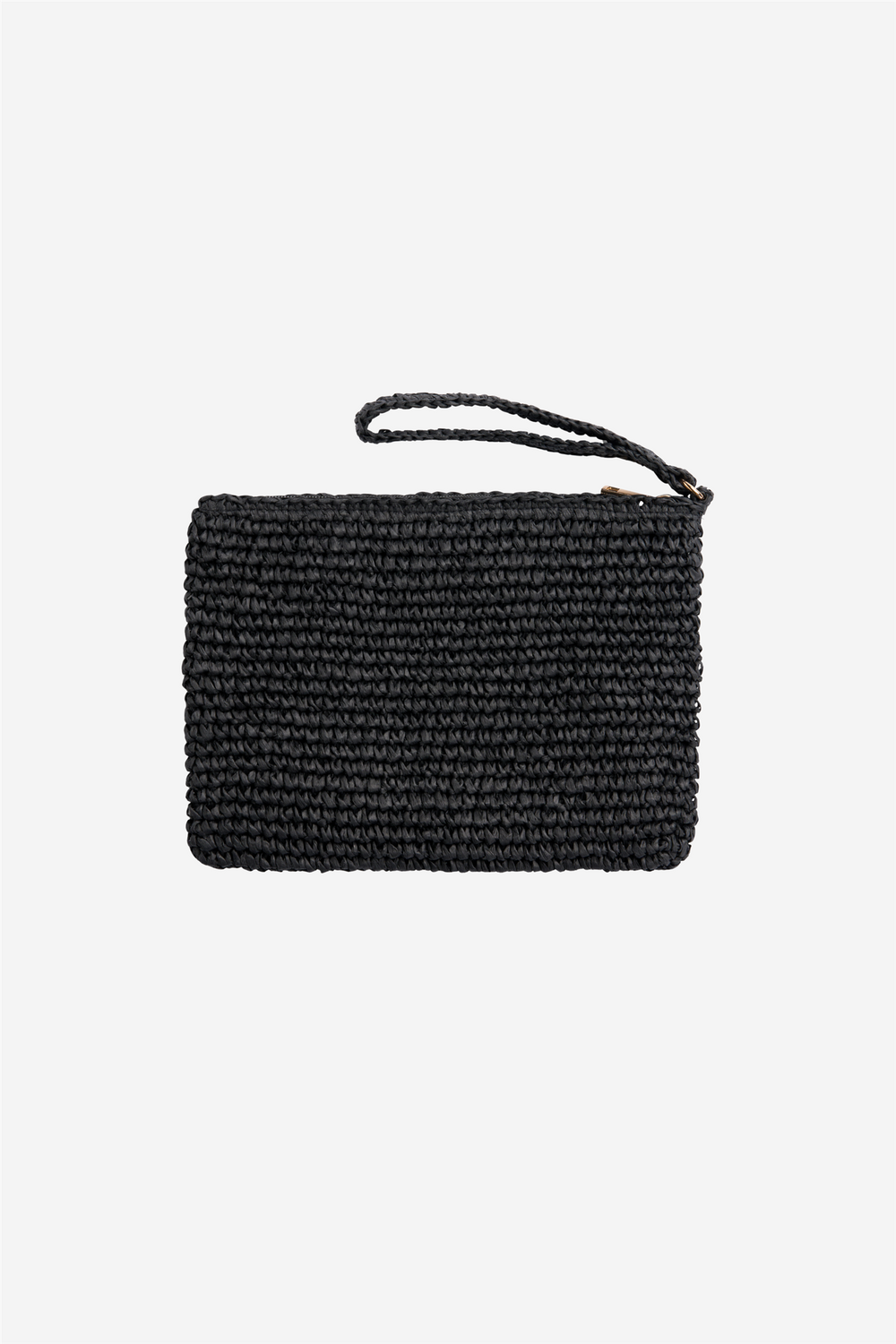 ella&il Vesker Mim Straw Clutch Black