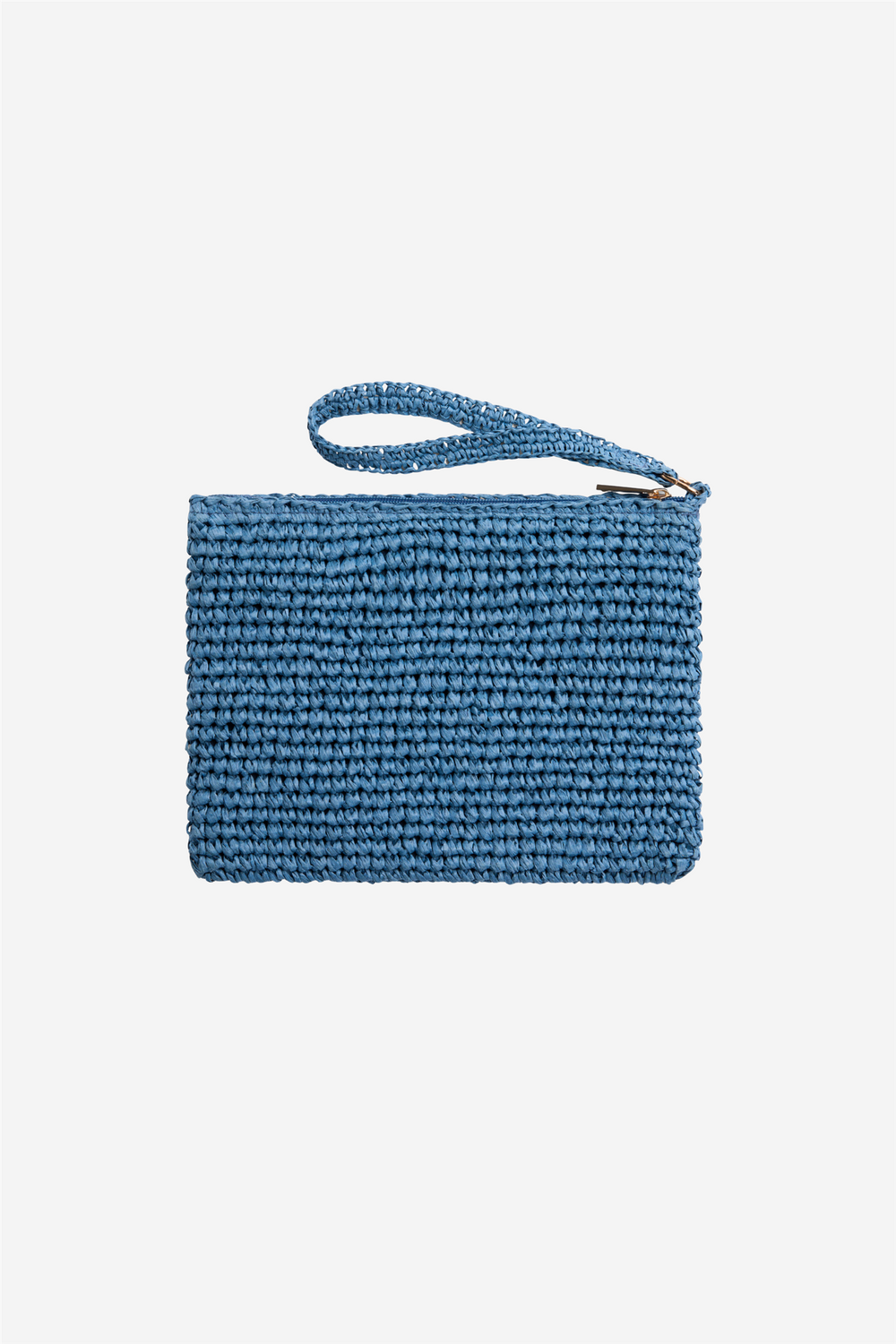 ella&il Vesker Mim Straw Clutch Blue