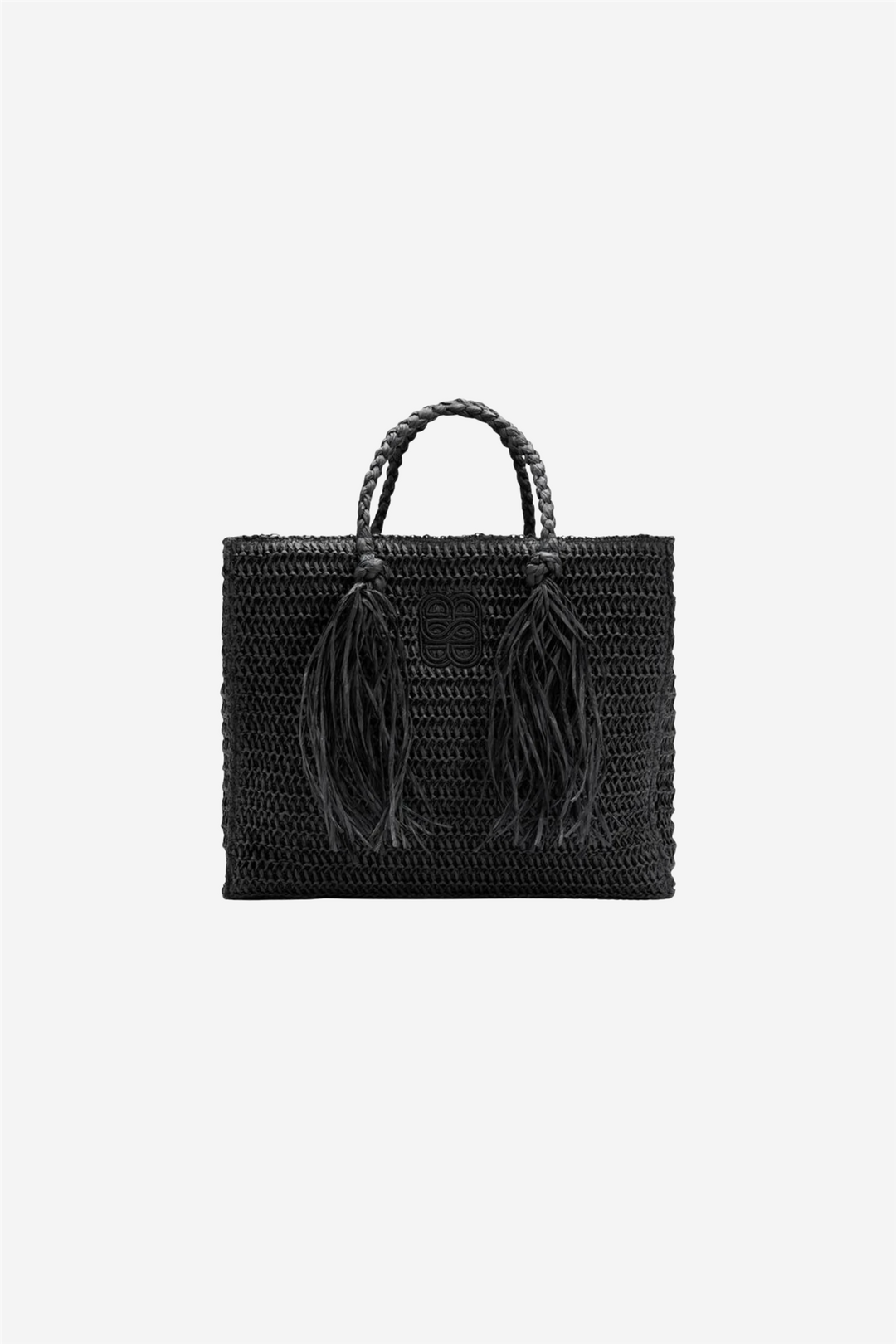 ella&il Vesker Rikke Straw Bag Black
