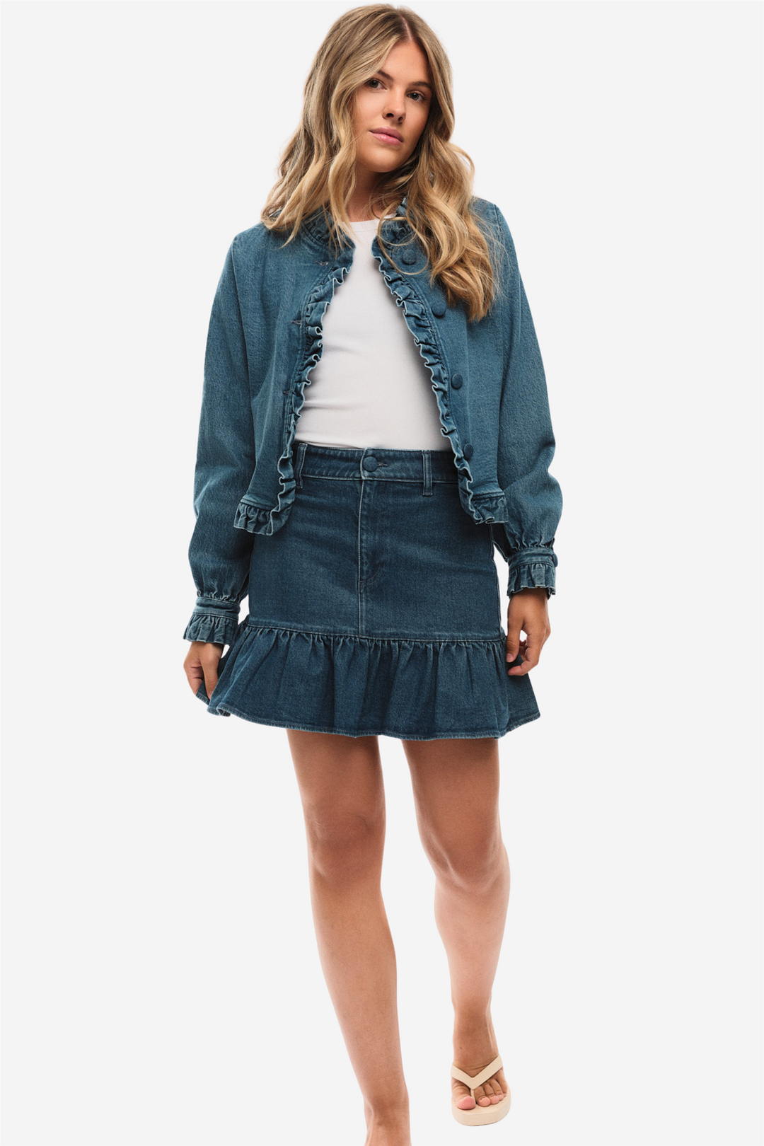ella&il Yttertøy Betty Denim Jacket Denim Medium Wash