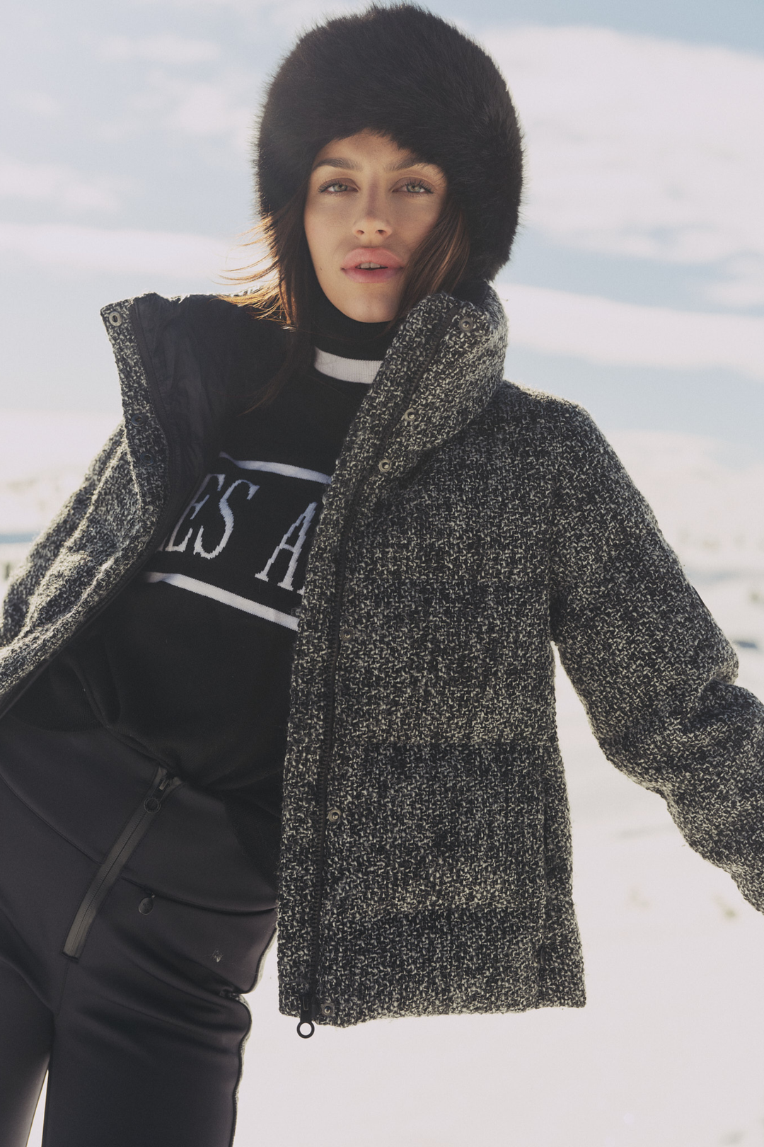 ella&il Yttertøy Indie Tweed Jacket White/Black