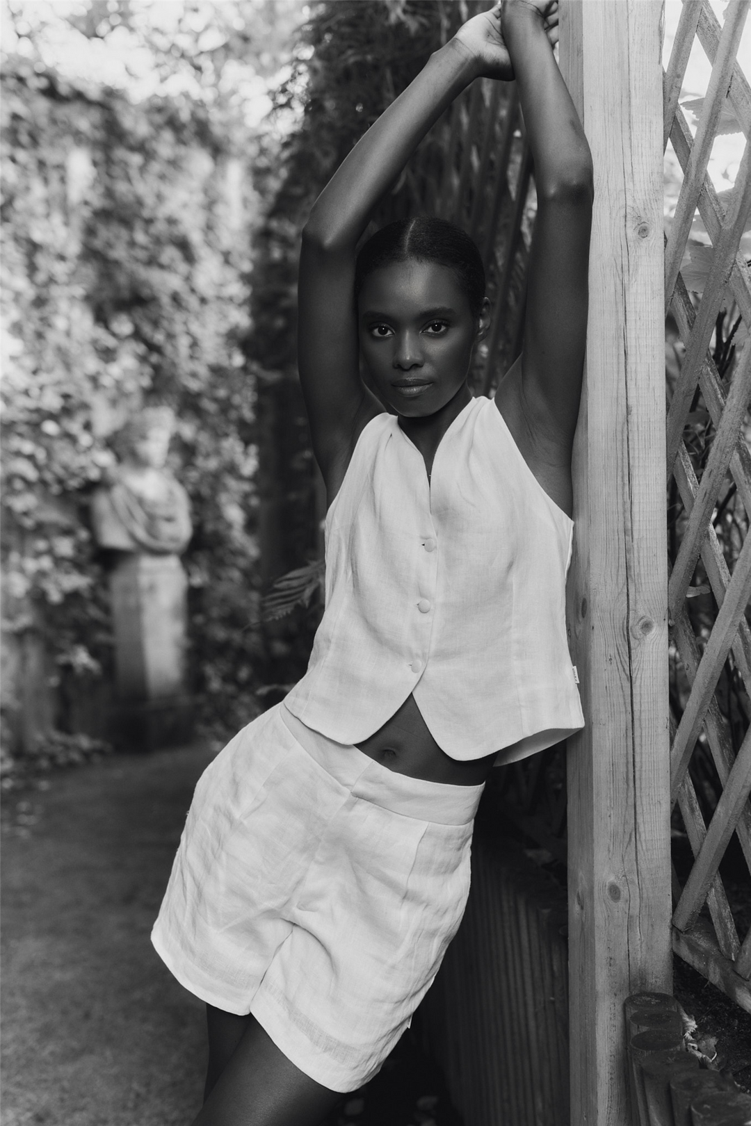 ella&il Yttertøy Johanne Linen Vest White