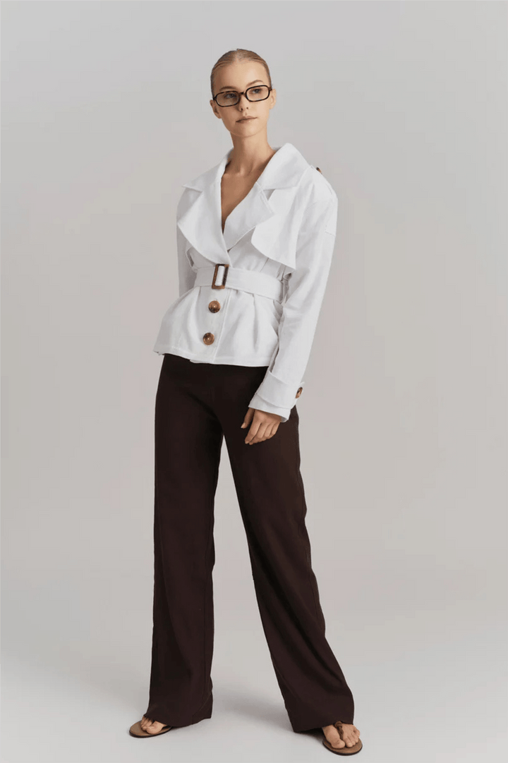 ella&amp;il Yttertøy Tilla Linen Jacket White