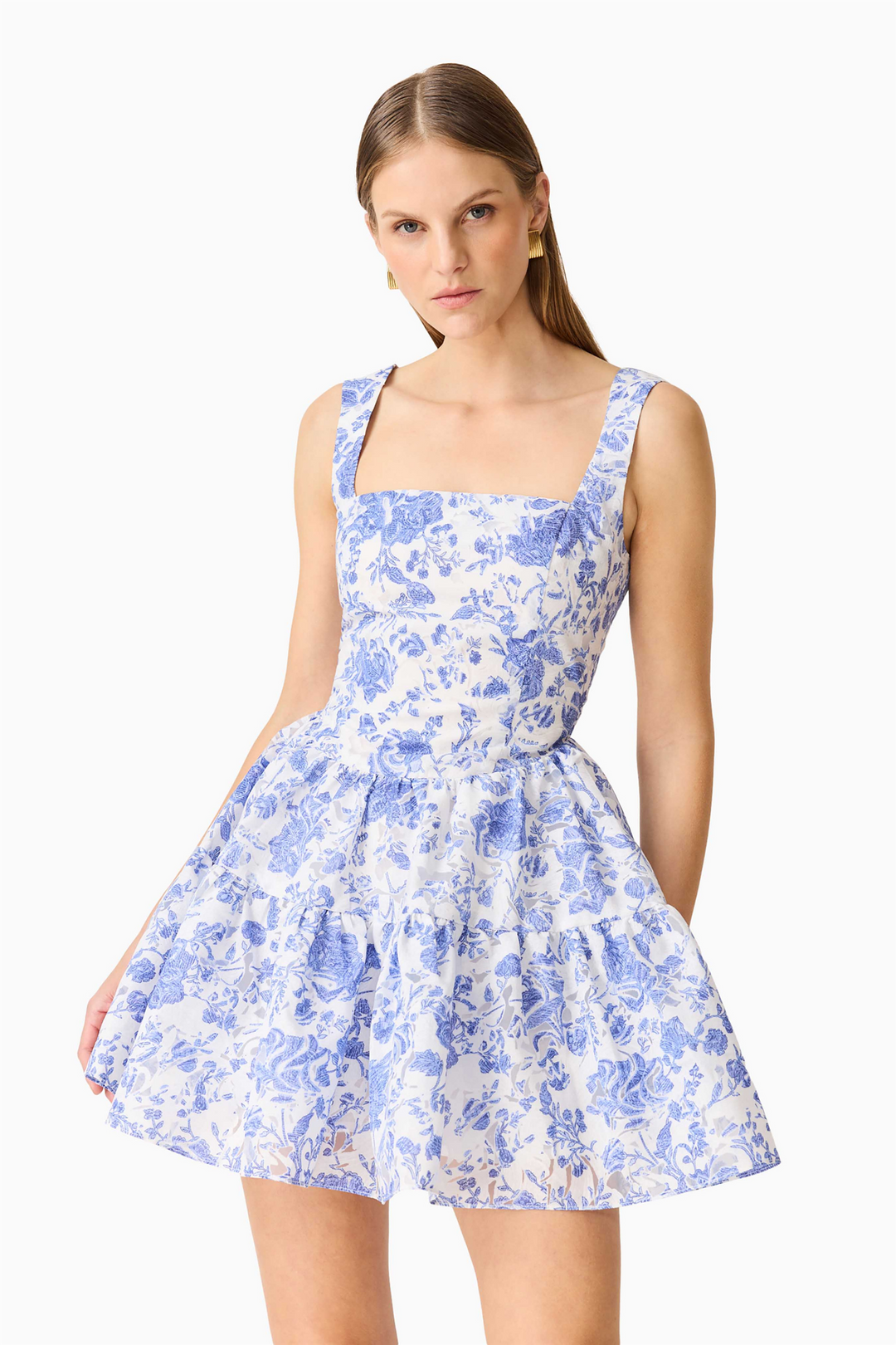 Elliatt Kjoler & jumpsuits Elin A Line Mini Dress Whiteblue