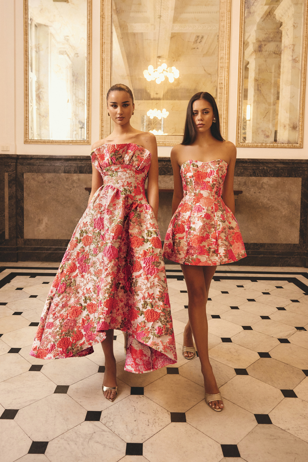 Elliatt Kjoler & jumpsuits Floralie Strapless Mini Dress Pink Floral