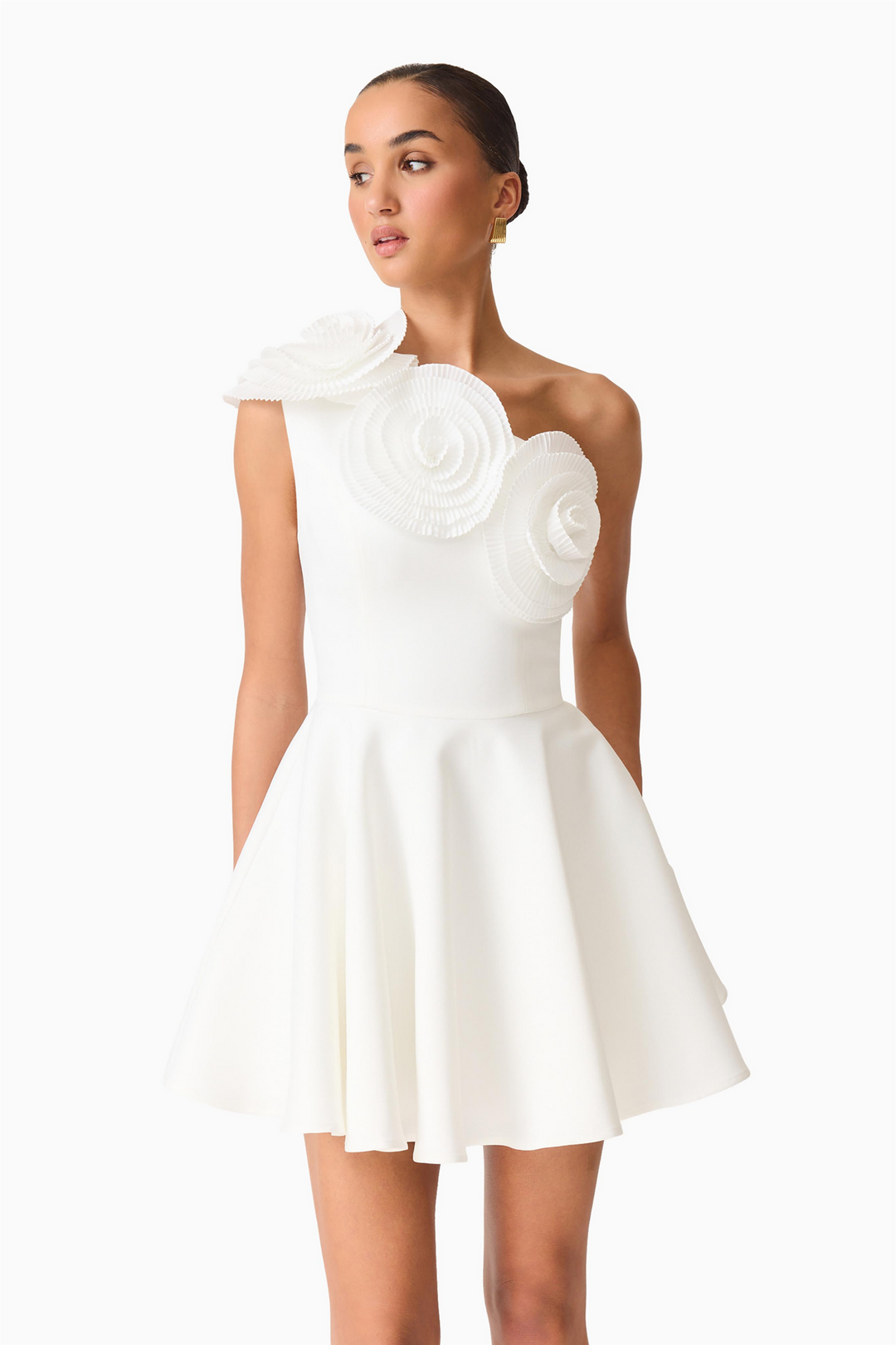 Elliatt Kjoler & jumpsuits Noralyn One Shoulder Mini Dress White