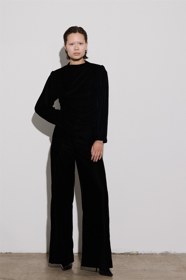 Envelope1976 Bluser & Skjorter Jet Top Velvet Black