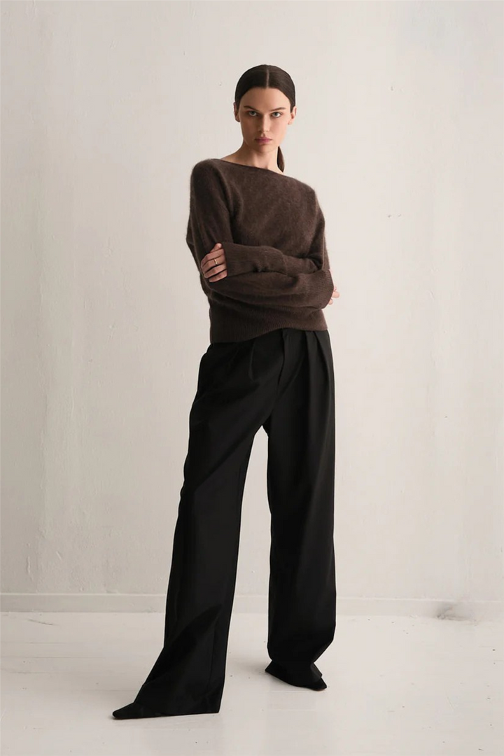 Envelope1976 Genser & Cardigan Cloud Knit Brown