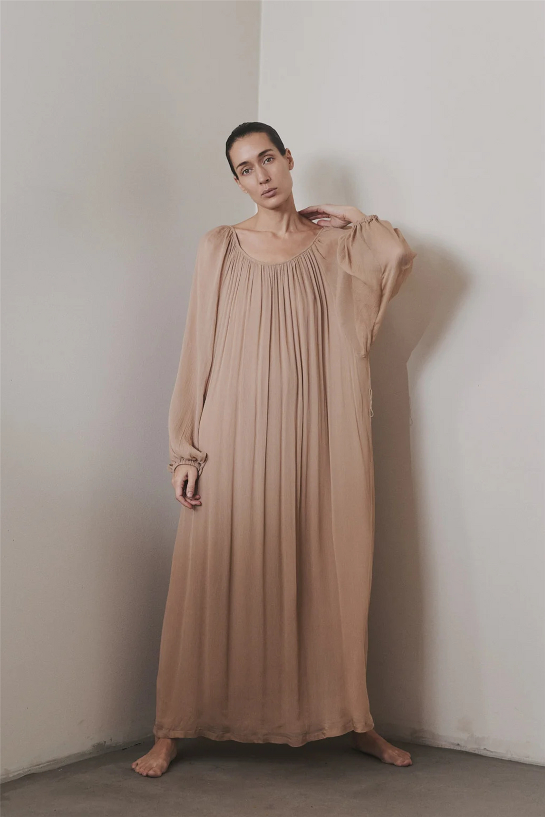 Envelope1976 Kjoler & jumpsuits Como Dress Warm Taupe
