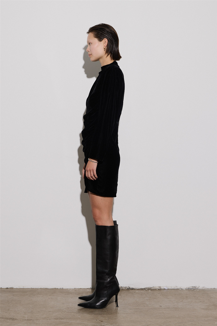 Envelope1976 Kjoler & jumpsuits Jet Dress Velvet Black