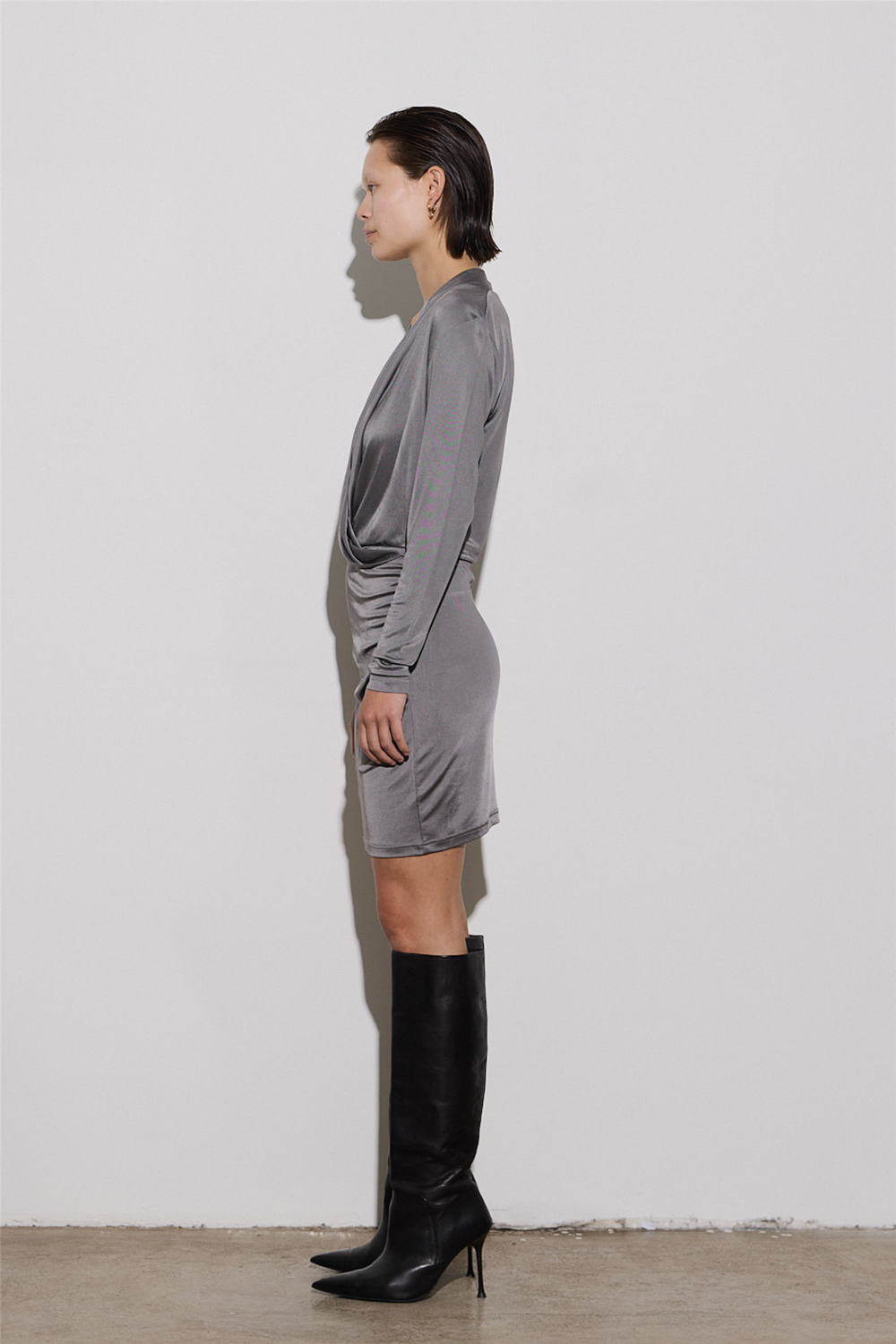 Envelope1976 Kjoler & jumpsuits Opening Dress Short Grey