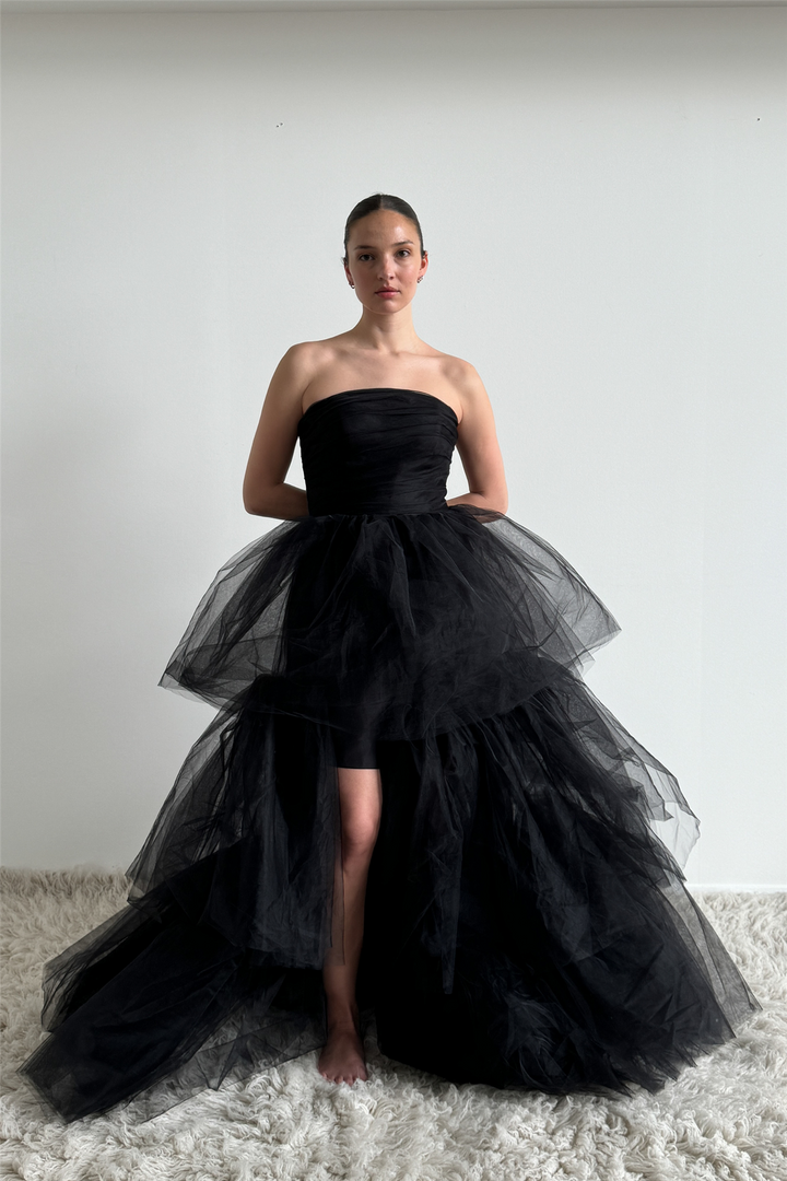 Envelope1976 Kjoler & jumpsuits Swan dress Black