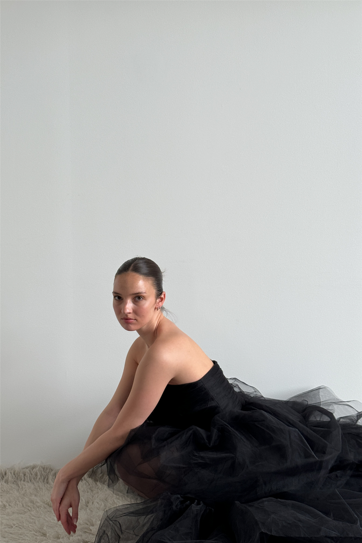 Envelope1976 Kjoler & jumpsuits Swan dress Black