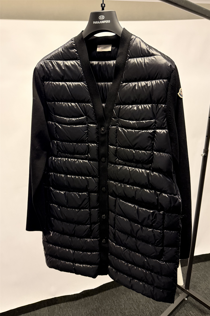 CARDIGAN TRICOT DOWN JACKET BLACK