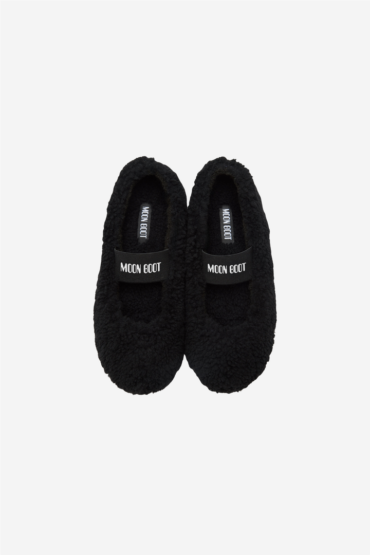 MB Shearling Ballerina Black