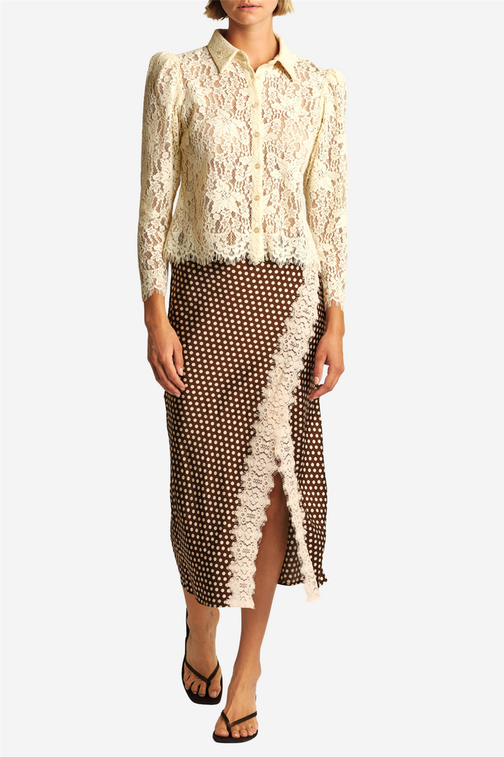 Lace Shirt Vintage White