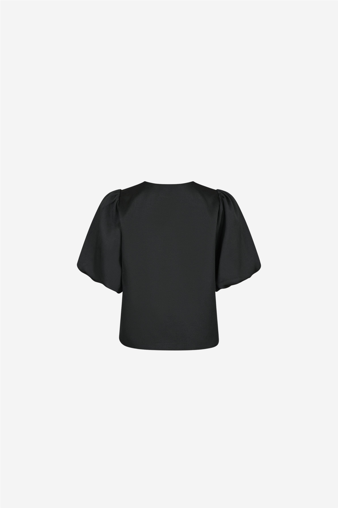 Aska Dull Satin Blouse Black