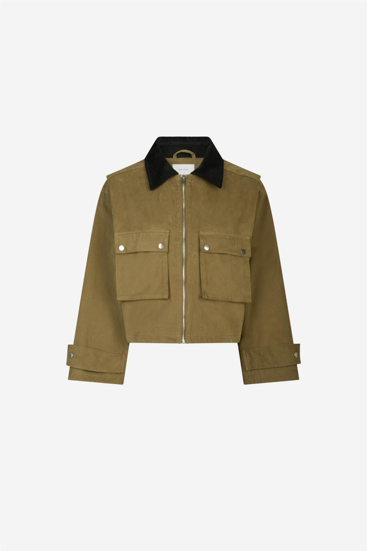 Rivera Canvas Boxy Jacket Army