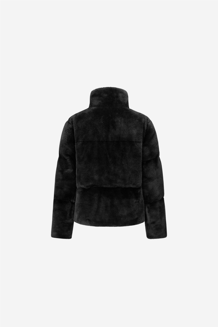 Gisele Fake Fur Jacket Black