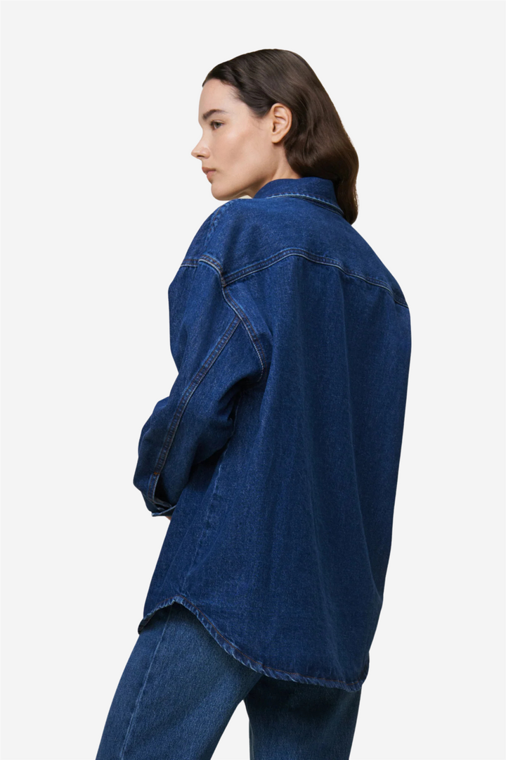 Mia Shirt Jackson Stonewash Dark Blue